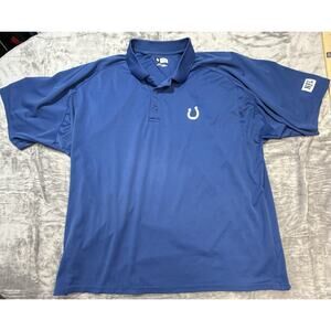 Indianapolis‎ Colts NFL Team Apparel Blue Polo With Logo Size 3XL